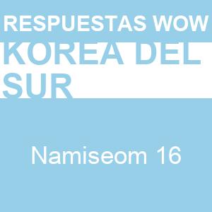 Words of Wonders Namiseom 16 WOW Namiseom 16